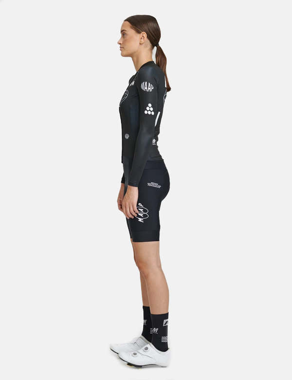 Women's Axis Pro LS Jersey-Black
