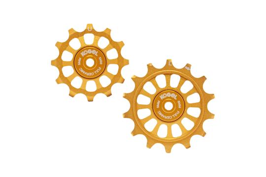 12/14T Oversized Pulleys for Shimano R9100 - Full Ceramic