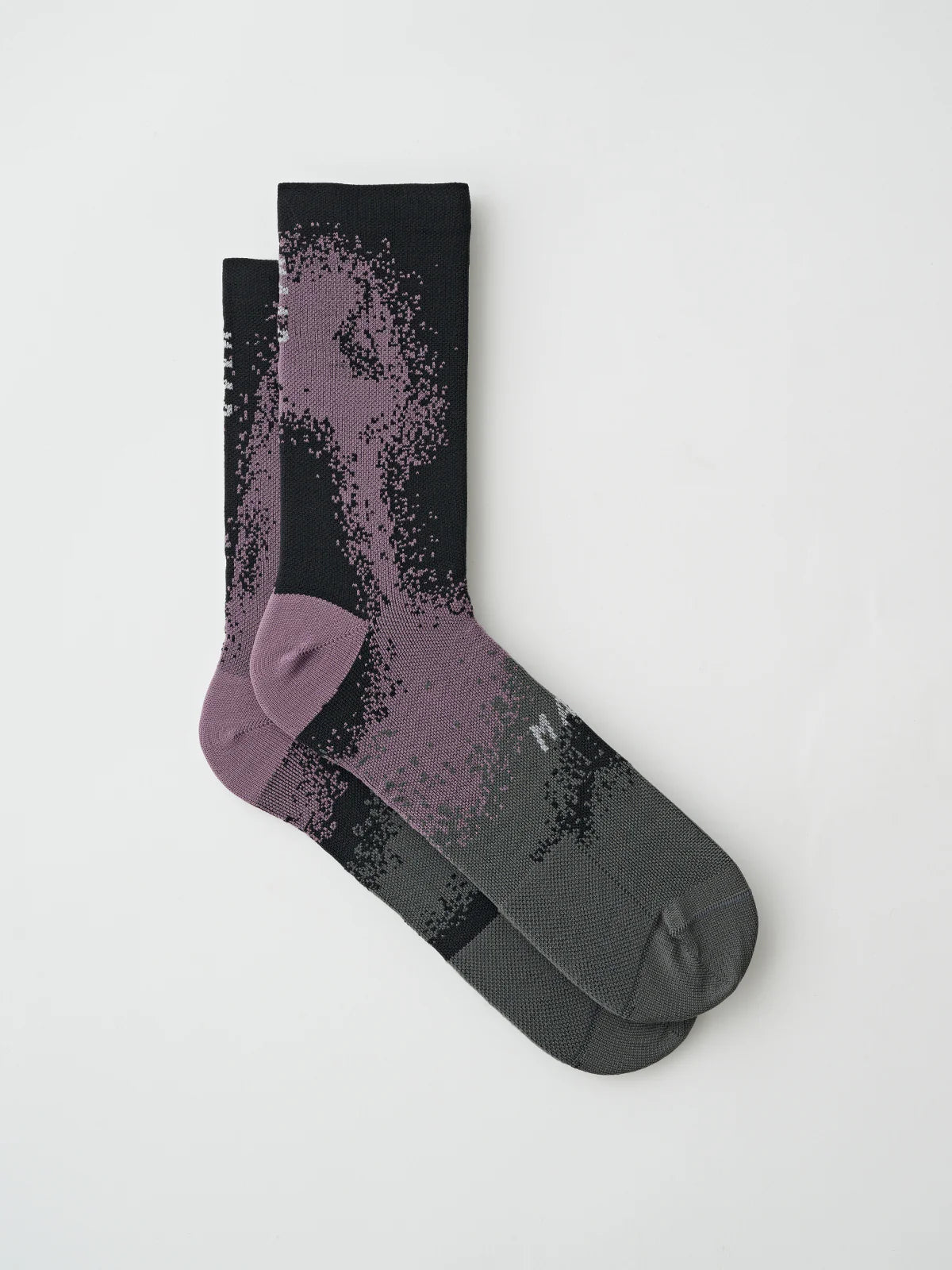 Blurred Out Sock- Black Mix