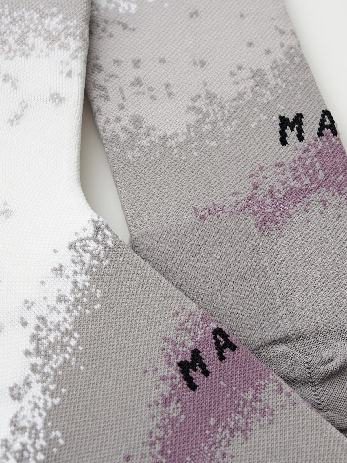 Blurred Out Sock-White Mix