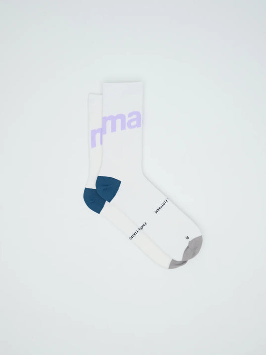Training Socks - White/Purple