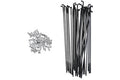 Spoke and Nipple Set 14G Double Butted 151 Black