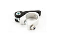 Telescopic Seatpost Clamp band + Quick Release Silver