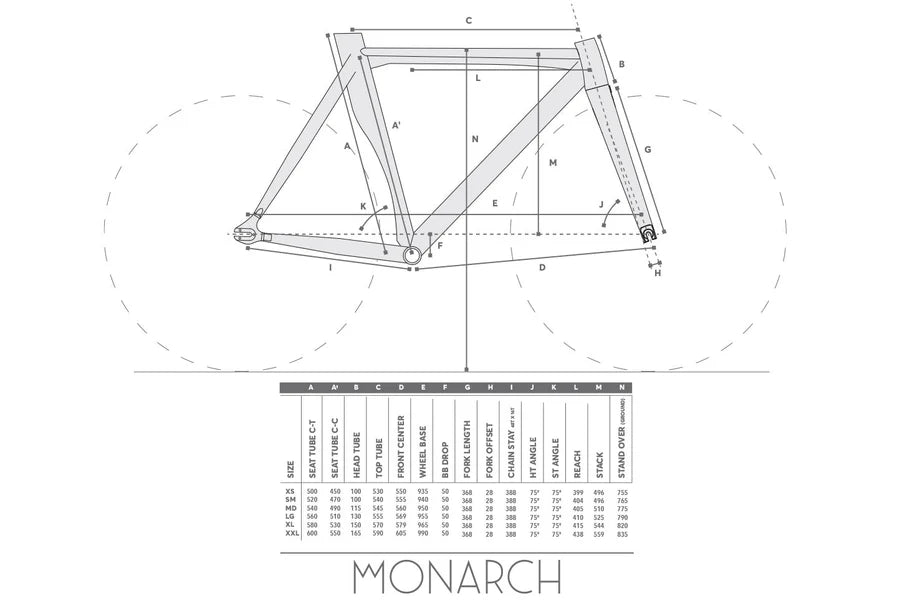 Monarch Frameset - Black Gloss