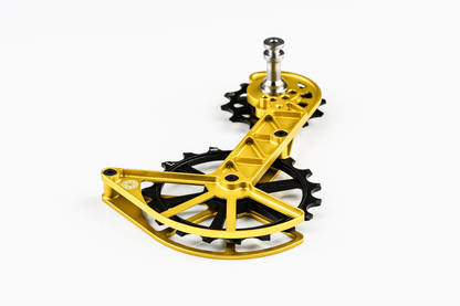 Kolossos Oversized Derailleur Cage for Shimano Dura Ace R9100 and Ultegra R8000 - Midas Gold