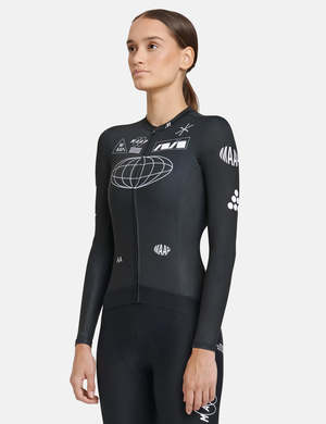 Women's Axis Pro LS Jersey-Black